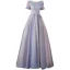Charmant Bleu Ciel Appliques Robe De Bal 2021 Princesse Encolure Dégagée Perlage Paillettes En Dentelle Fleur Manches de cloche Dos Nu Longue Robe De Ceremonie