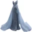Sexy Gris Robe De Soirée 2021 Trompette / Sirène Bustier Perlage Perle Paillettes Gland Sans Manches Dos Nu Fendue devant Tribunal Train Soirée Robe De Ceremonie