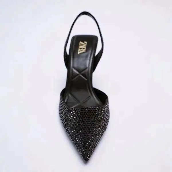 Charming Royal Blue Evening Party Rhinestone Womens Shoes 2021 6 cm Stiletto Heels Pointed Toe High Heels