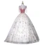 Charmant Rougissant Rose Robe De Bal 2021 Robe Boule V-Cou En Dentelle Paillettes Étoile Sans Manches Dos Nu Longue Robe De Ceremonie