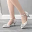 Chic / Beautiful White Prom Rhinestone Womens Shoes 2021 5 cm Stiletto Heels Pointed Toe Womens Shoes High Heels
