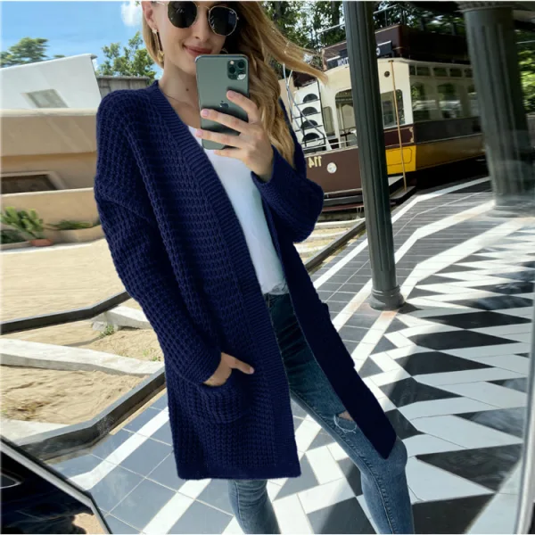 Comfortable Casual Fall Winter Mint Green Knitting Sweaters 2021 Long Sleeve Loose Women Tops