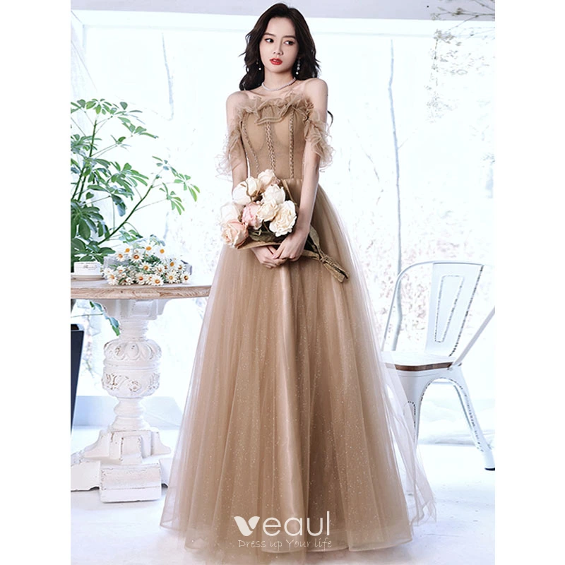 Khaki prom dress clearance
