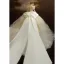 Luxury / Gorgeous Glitter Sequins Beading Pearl Lace Flower Ivory Wedding Dresses 2022 Ball Gown Scoop Neck Puffy Short Sleeve Sash Satin Bow Royal Train Wedding