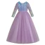 Chic / Beautiful Lilac Gradient-Color Sequins Birthday Flower Girl Dresses 2022 Ball Gown Scoop Neck Long Sleeve Floor-Length / Long Flower Girl Dresses