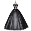 Chic / Beautiful Black Prom Dresses 2022 Ball Gown Ruffle Strapless Beading Pearl Rhinestone Sleeveless Backless Floor-Length / Long Formal Dresses