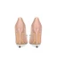 Charming Champagne Leather Satin Wedding Shoes 2022 Rhinestone Bow 10 cm Stiletto Heels Pointed Toe Wedding Pumps High Heels