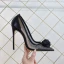Sexy Black See-through Evening Party Pumps 2021 Flower 12 cm Stiletto Heels Pointed Toe Pumps High Heels