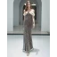 Sexy Multi-Colors Sequins Evening Dresses 2022 Trumpet / Mermaid Off-The-Shoulder Sleeveless Backless Floor-Length / Long Evening Party Formal Dresses