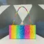 Inhabituel Multi-Couleurs Arc en ciel Faux Diamant Cocktail Pochette 2022