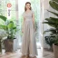 Modest / Simple Grey Bridesmaid Dresses 2022 A-Line / Princess Short Sleeve Backless Floor-Length / Long Bridesmaid Dresses