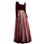 Elegant Suede Velour Black Heart-shaped Burgundy Winter Prom Dresses 2022 A-Line / Princess Square Neckline Long Sleeve Backless Floor-Length / Long Formal Dresses