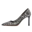 Fashion Black Street Wear Pumps 2022 8 cm Stiletto Heels Pointed Toe Pumps High Heels