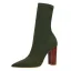 Modest / Simple Dark Green Street Wear Womens Boots 2022 9 cm Thick Heels Pointed Toe Boots High Heels