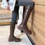 Mode Zwarte Winter Straatkleding Dames Laarzen 2022 Ronde Neus Waterdichte Platte Laarzen