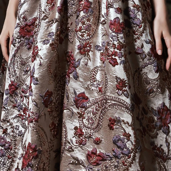 Vintage / Retro Burgundy Embroidered Velour Prom Dresses 2022 A-Line / Princess Off-The-Shoulder Short Sleeve Backless Floor-Length / Long Formal Dresses