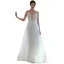Légère Blanche En Dentelle Fleur Plage Robe De Mariée 2022 Princesse Bretelles Spaghetti Sans Manches Dos Nu Longue Mariage