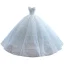 High End Weiß Spitze Blumen Brautkleider / Hochzeitskleider 2022 Ballkleid Bandeau Ärmellos Rückenfreies Kapelle-Schleppe Hochzeit
