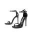 Sexy Black Street Wear Womens Sandals 2020 10 cm Stiletto Heels Ankle Strap Open / Peep Toe Sandals