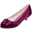 Elegancka Szampan Satyna Na Wesele Buty Ślubne 2020 3 cm Niski Obcas Peep Toe Ślub Czółenka