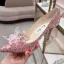 Charming Champagne Evening Party Crystal Pumps 2020 Rhinestone 7 cm Stiletto Heels Pointed Toe Pumps