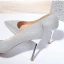 Sparkly Silver Evening Party Pumps 2020 Sequins 8 cm Stiletto Heels Pointed Toe Pumps