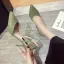 Abordable Noire Désinvolte Chaussures Femmes 2020 9 cm Talons Aiguilles À Bout Pointu Talons