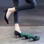 Chic / Belle Vert Foncé Promo Satin Escarpins 2020 5 cm Talons Aiguilles À Bout Pointu Escarpins