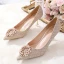 Bling Bling Gold Crystal Wedding Shoes 2020 Rhinestone 8 cm Stiletto Heels Pointed Toe Wedding Pumps