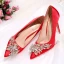 Charmant Ivory / Creme Brautschuhe 2020 Kristall Strass 10 cm Stilettos Spitzschuh Hochzeit Pumps