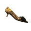 Chic / Beautiful Gold Casual Flat Pumps 2020 Bow Patent Leather 5 cm Stiletto Heels Pointed Toe Pumps