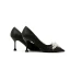Classy Black Evening Party Satin Pumps 2020 Handmade  Pearl Rhinestone 8 cm Stiletto Heels Pointed Toe Pumps