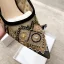 Stijlvolle Zwarte Gala Geborduurde Pumps 2020 Kant 9 cm Naaldhakken / Stiletto Spitse Neus Pumps