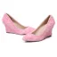 Chic / Belle Rouge Promo Chaussures Femmes 2020 Appliques 8 cm À Bout Pointu Compensées