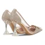 Sexy Silver Street Wear Glitter Pumps 2020 Crystal Rhinestone 9 cm Stiletto Heels Pointed Toe Pumps
