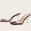 Sexy Transparent White Street Wear Womens Sandals 2021 9 cm Stiletto Heels Open / Peep Toe Sandals High Heels