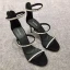 Sexy Black Cocktail Party Womens Sandals 2020 Rhinestone 10 cm Stiletto Heels Open / Peep Toe Sandals
