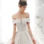 Luxus / Herrlich Off Shoulder Brautkleider / Hochzeitskleider 2020 Ballkleid Perlenstickerei Spitze Blumen Applikationen Glanz Pailletten Ärmellos Rückenfreies Königliche Schleppe