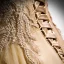 Élégant Champagne Robe De Bal 2021 Princesse Col Haut Perlage En Dentelle Paillettes Manches Courtes Dos Nu Longue Promo Robe De Ceremonie