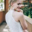 Chic / Beautiful Ivory Beach Wedding Dresses 2018 A-Line / Princess Lace Shoulders Sleeveless Floor-Length / Long Wedding