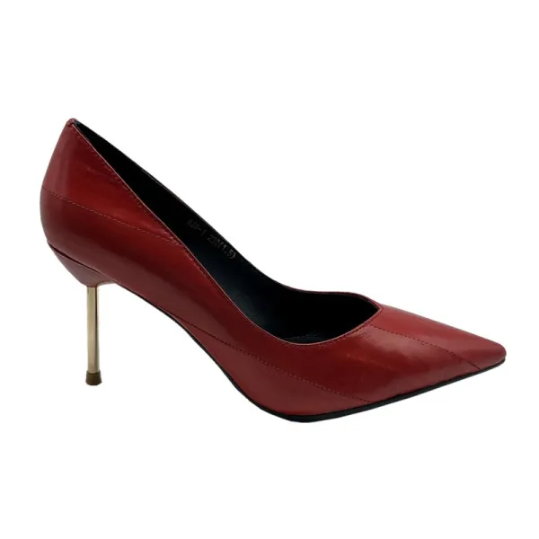 Classy Burgundy Evening Party Leather Pumps 2020 Snakeskin Print 7 cm Stiletto Heels Pointed Toe Pumps