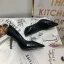 Modest / Simple Black Street Wear Leather Pumps 2020 Snakeskin Print 7 cm Stiletto Heels Pointed Toe Pumps