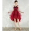 Fashion Burgundy Homecoming Graduation Dresses 2020 A-Line / Princess Suede Spaghetti Straps Star Sequins Rhinestone Sash Sleeveless Backless Asymmetrical Formal Dresses