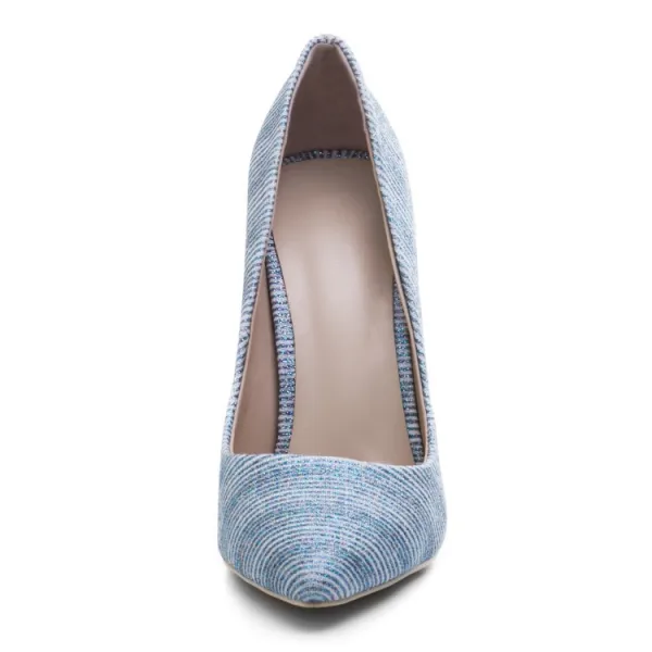 Fashion Silver Evening Party Glitter Pumps 2020 12 cm Stiletto Heels Pointed Toe Pumps