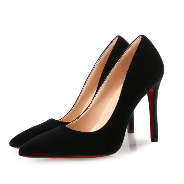 Schlicht Erschwinglich Königliches Blau Büro Wildleder Pumps 2020 10 cm Stilettos Spitzschuh Pumps