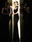 Sexy Dark Green Suede Evening Dresses  2020 Trumpet / Mermaid Scoop Neck Rhinestone Sleeveless Floor-Length / Long Formal Dresses