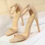 Sexy Black Street Wear Womens Sandals 2020 Ankle Strap 11 cm Stiletto Heels Open / Peep Toe Sandals