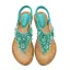Bohême Chic / Belle Beige Désinvolte Cristal Pantoufle & Tongs 2020 En Dentelle Fleur Perle Plat Chaussures Femmes