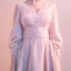 Chic / Beautiful Blushing Pink Homecoming Graduation Dresses 2020 A-Line / Princess V-Neck Tassel 3/4 Sleeve Short Formal Dresses