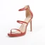 Sexy Champagne Evening Party Womens Sandals 2020 Ankle Strap 10 cm Stiletto Heels Pointed Toe Sandals